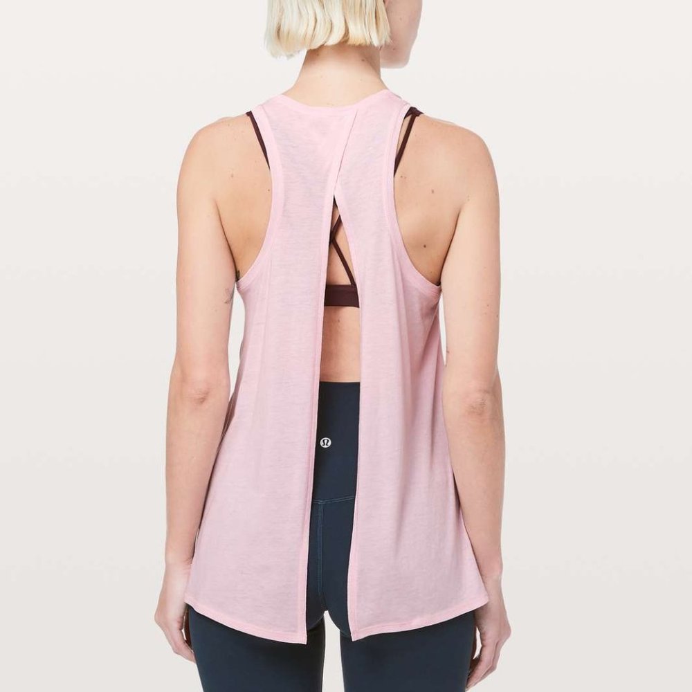 EUC Size 6 All Tied Up Tank *Light Pink